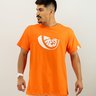 camiseta moda sustentavel laranja unissex gnine copia
