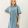 vestido moda sustentavel azul unissex gnine 3