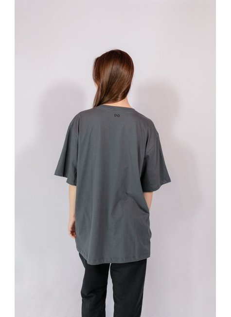 camiseta oversized cinza sustentavel unissex gnine 6