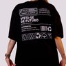 camiseta oversized preta sustentavel unissex gnine 13