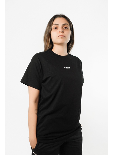 camiseta short preto unissex algodao moletom sustentavel gnine 3