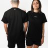 camiseta short preto unissex algodao moletom sustentavel gnine 3