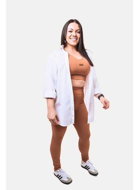 top calca legging fitness feminino gnine academia gym marrom 2