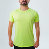 camiseta treino antiodor dryfit unissex verde neon gnine 2