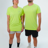 camiseta treino antiodor dryfit unissex verde neon gnine 3